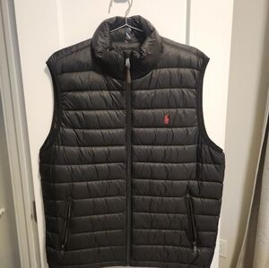 Mens L polo puffer vest